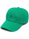 Polo Ralph Lauren Cotton Chino Ball Cap Man Hat Green Size Onesize Cotton In Verde
