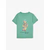 Polo Ralph Lauren Polo Bear Cotton Jersey Tee In Green