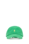 POLO RALPH LAUREN GREEN COTTON BASEBALL CAP
