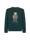 Polo Ralph Lauren Polo Bear Fleece Crew Neck Sweatshirt Clothing In Green