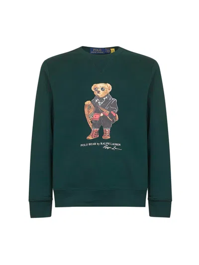 Polo Ralph Lauren Ralph Lauren Polo Bear Fleece Sweatshirt In Green