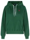 Polo Ralph Lauren Green Cotton Blend Sweatshirt In Green