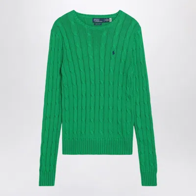 Polo Ralph Lauren Cable-knit Long-sleeve Jumper In Grün