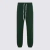 Polo Ralph Lauren Cotton Blend Joggers Featuring Elastic Cuffs And Waistband In Green