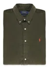 Polo Ralph Lauren Slim Fit Linen Shirt In Green