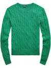 Polo Ralph Lauren Green Crewneck Polo With Woven Pattern