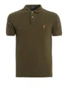 Polo Ralph Lauren Green Polo Shirt With Pony Embroidery On The Front In Green