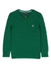 Polo Ralph Lauren Cable-knit Cotton Jumper In Green