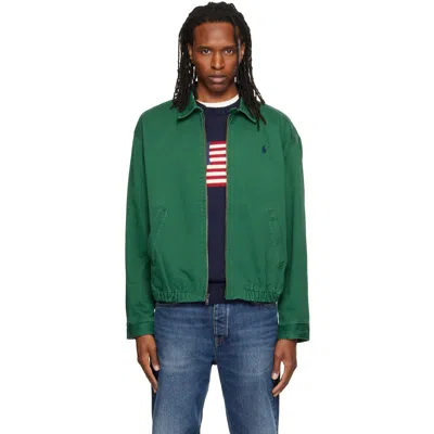 Polo Ralph Lauren Twill Bi-swing Lightweight Jacket In Green