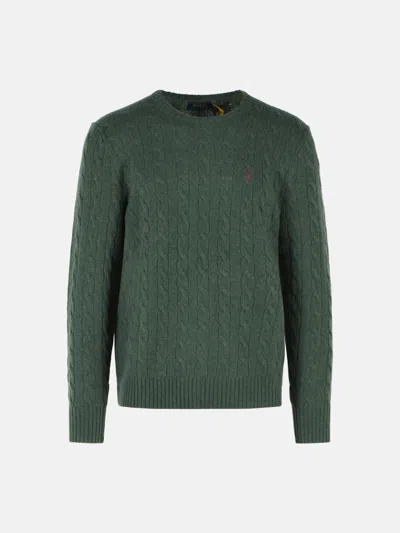 Polo Ralph Lauren Green Wool And Cashmere Sweater
