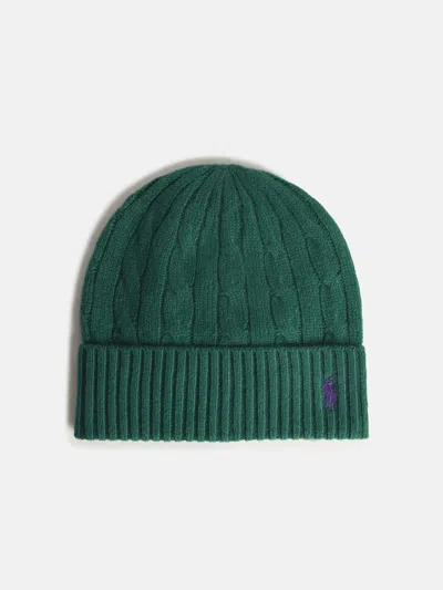 Polo Ralph Lauren Green Wool Blend Beanie