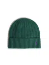 Polo Ralph Lauren Green Wool Blend Beanie In Green