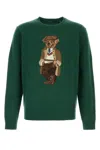 Polo Ralph Lauren Gd Ball Cap-hat Knitwear Green In Green