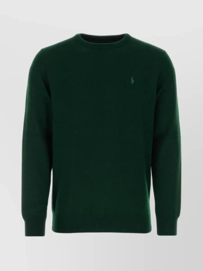 Polo Ralph Lauren Crew-neck Wool Sweater In Green