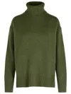 Polo Ralph Lauren Green Wool Turtleneck Sweater In Green