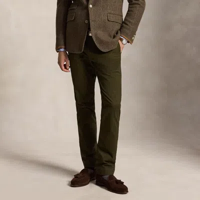 Polo Ralph Lauren Greenwich Slim Fit Stretch Chino Pant In Dark Loden In Multi