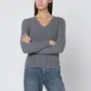 Polo Ralph Lauren Grey Cable-knit Sweater In Wool And Cashmere In Gray