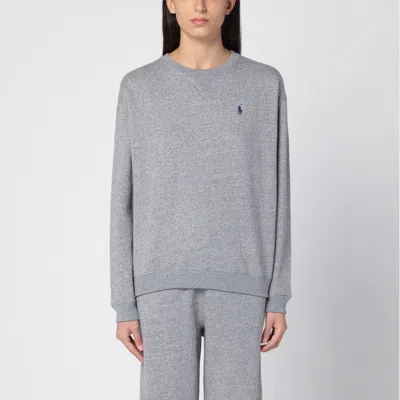 Polo Ralph Lauren Grey Cotton Blend Crew-neck Sweatshirt