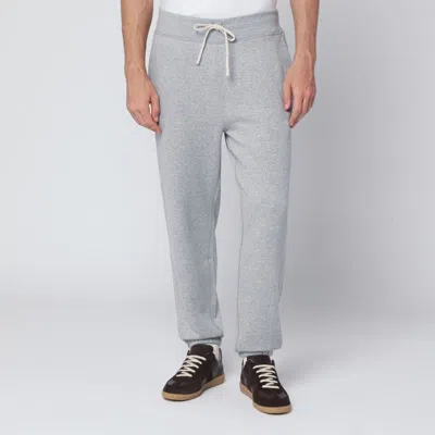 Polo Ralph Lauren Cotton Blend Jogging Pants Featuring Pockets In Gray