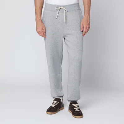 Polo Ralph Lauren Grey Cotton-blend Jogging Trousers In Gray