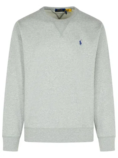 Polo Ralph Lauren Grey Cotton Blend Sweatshirt In Green