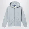 Polo Ralph Lauren Grey Cotton Blend Sweatshirt With Zip