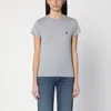 Polo Ralph Lauren Crew Neck Heathered Logo Cotton T-shirt In Blue