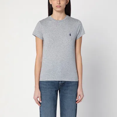 POLO RALPH LAUREN GREY COTTON CREW-NECK T-SHIRT