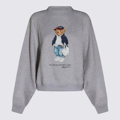 Polo Ralph Lauren Grey Cotton Sweatshirt In Gray