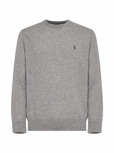 Polo Ralph Lauren Grey Crew-neck Long-sleeved Sweater