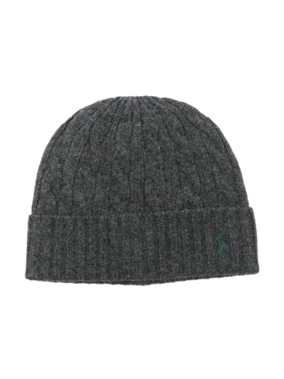 Polo Ralph Lauren Grey Logo Beanie Hat