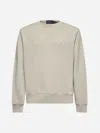 Polo Ralph Lauren Grey Loopback Cotton Sweatshirt In Grigio