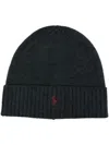 Polo Ralph Lauren Embroidered Logo Beanie In Grey