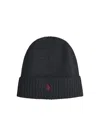 Polo Ralph Lauren Embroidered Logo Beanie In Grey