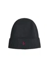 Polo Ralph Lauren Wool Beanie Hats Grey In Black