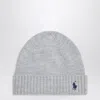 Polo Ralph Lauren Polo Pony-motif Beanie Hat In Grey
