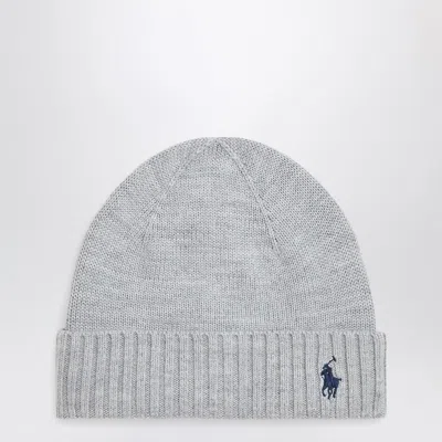 Polo Ralph Lauren Grey Wool Hat With Logo