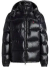 Polo Ralph Lauren Classic Black Bomber Jacket With Ribbed Trim And Structured Fit In Black