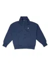 Polo Ralph Lauren Half-zip Cotton Sweatshirt In Blue