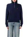 Polo Ralph Lauren Quarter-zip Sweatshirt In Cruise Navy