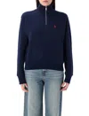 Polo Ralph Lauren Quarter-zip Sweatshirt In Cruise Navy