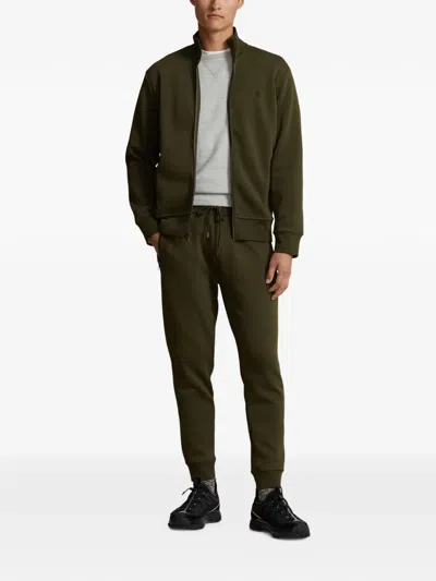 Polo Ralph Lauren Half-zip Mock-neck Sweatshirt In Green