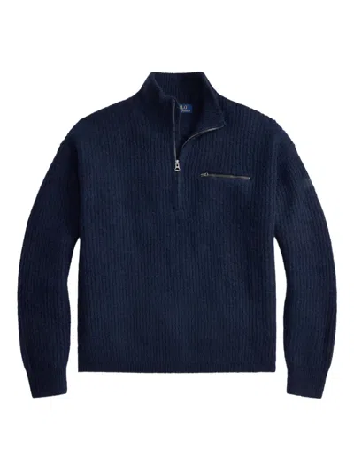 Polo Ralph Lauren Half-zip Sweater In Blue