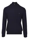 Polo Ralph Lauren Ralph Lauren Cotton Sweater With Zipper Hunter Navy