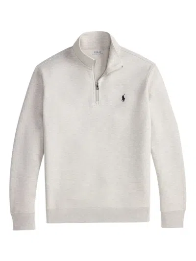 Polo Ralph Lauren Half-zip Sweatshirt In Gray