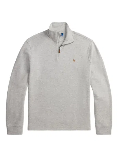 Polo Ralph Lauren Half-zip Sweatshirt In Gray