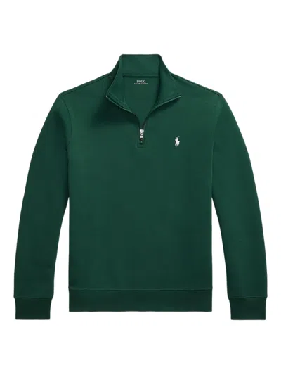 Polo Ralph Lauren Half-zip Sweatshirt In Green