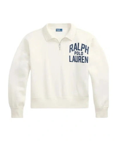 Polo Ralph Lauren Half-zip Sweatshirt In Neutral