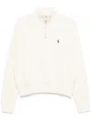 Polo Ralph Lauren Half-zip Sweatshirt In Neutrals