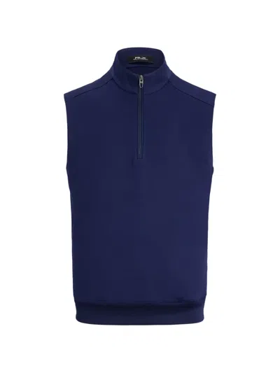 Polo Ralph Lauren Half-zip Vest In Blue